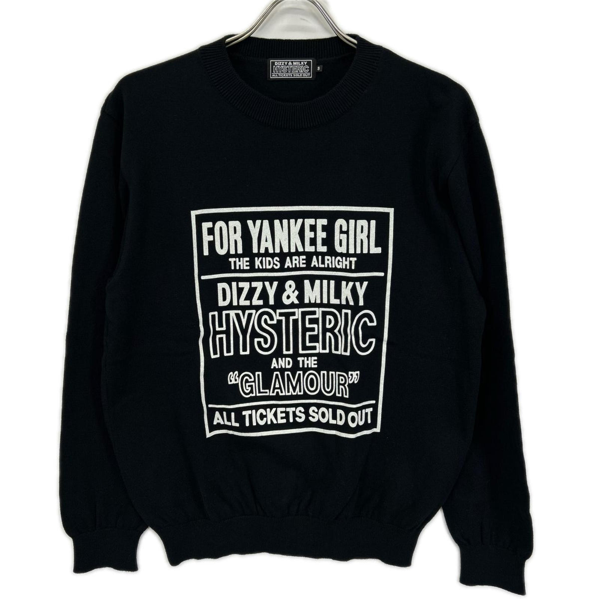 HYSTERIC GLAMOUR ヒステリックグラマー 02213NS03 ブラック DIZZY&MILKY プルオーバー トップス トップス
