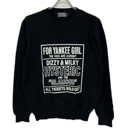 HYSTERIC GLAMOUR ヒステリックグラマー 02213NS03 ブラック DIZZY&MILKY プルオーバー トップス トップス