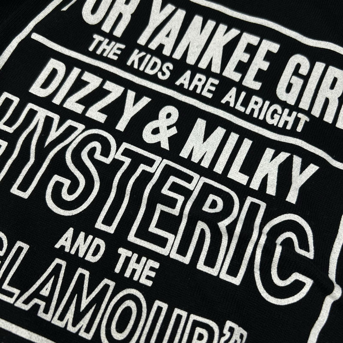 HYSTERIC GLAMOUR ヒステリックグラマー 02213NS03 ブラック DIZZY&MILKY プルオーバー トップス トップス