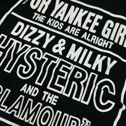 HYSTERIC GLAMOUR ヒステリックグラマー 02213NS03 ブラック DIZZY&MILKY プルオーバー トップス トップス