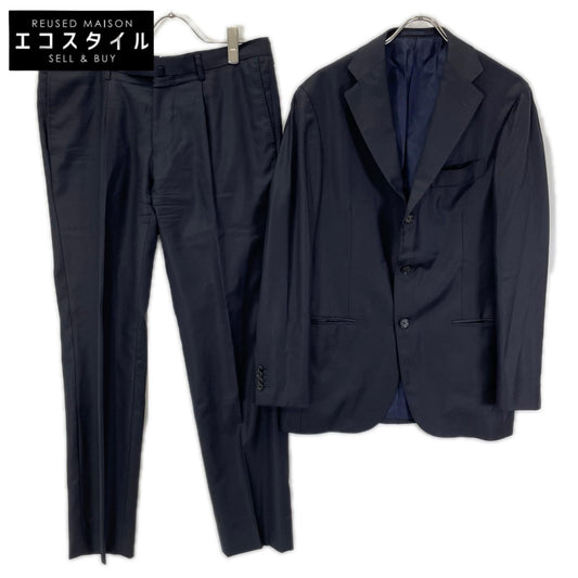 salotto di guji サロット ディ グジ RE024F11X ネイビー ウール ロロ・ピアーナ地 365 シングル スーツ スーツ セットアップ