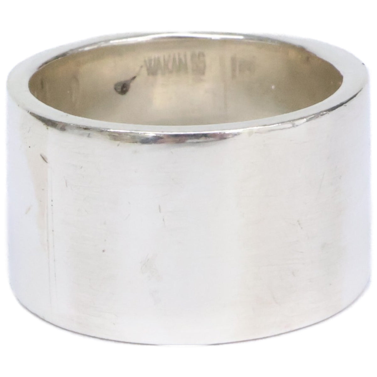 WAKAN SILVER SMITH ワカンシルバースミス 【美品】950 R-060 12mm Matte ring マット リング 指輪