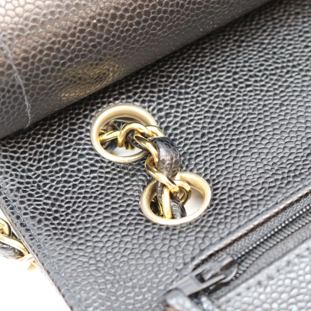 CHANEL シャネル 10番 A01112 黒 内黒 キャビア GP金具 マトラッセ25 ショルダーバッグ ショルダーバッグ