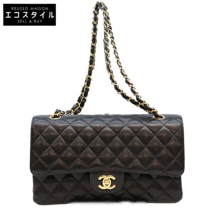 CHANEL シャネル 10番 A01112 黒 内黒 キャビア GP金具 マトラッセ25 ショルダーバッグ ショルダーバッグ