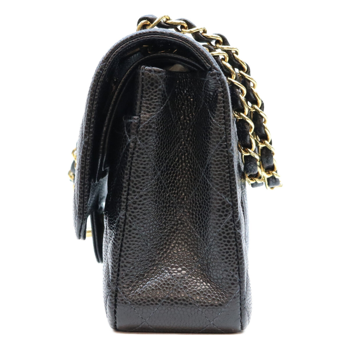 CHANEL シャネル 10番 A01112 黒 内黒 キャビア GP金具 マトラッセ25 ショルダーバッグ ショルダーバッグ