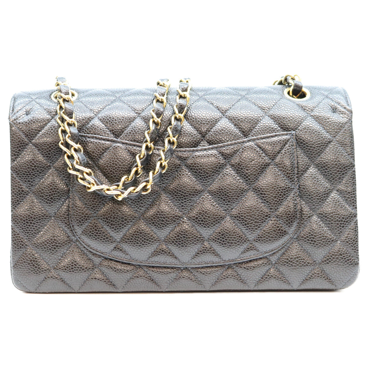 CHANEL シャネル 10番 A01112 黒 内黒 キャビア GP金具 マトラッセ25 ショルダーバッグ ショルダーバッグ