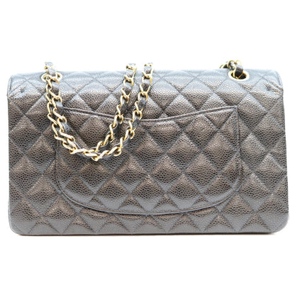 CHANEL シャネル 10番 A01112 黒 内黒 キャビア GP金具 マトラッセ25 ショルダーバッグ ショルダーバッグ