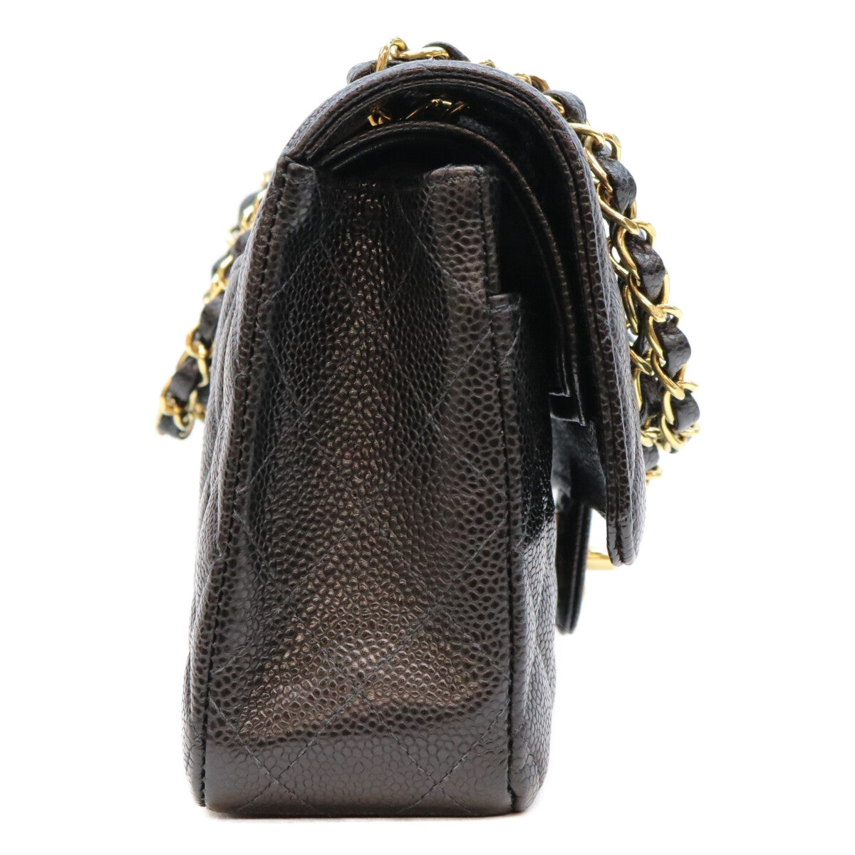 CHANEL シャネル 10番 A01112 黒 内黒 キャビア GP金具 マトラッセ25 ショルダーバッグ ショルダーバッグ