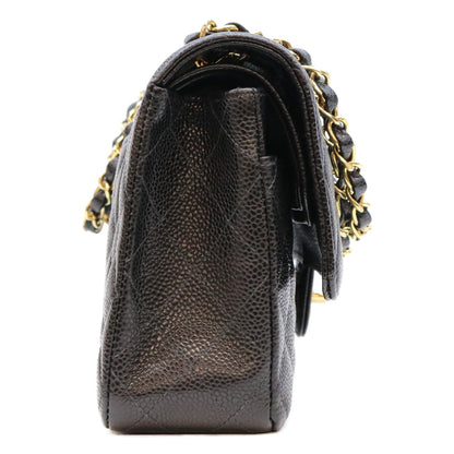 CHANEL シャネル 10番 A01112 黒 内黒 キャビア GP金具 マトラッセ25 ショルダーバッグ ショルダーバッグ