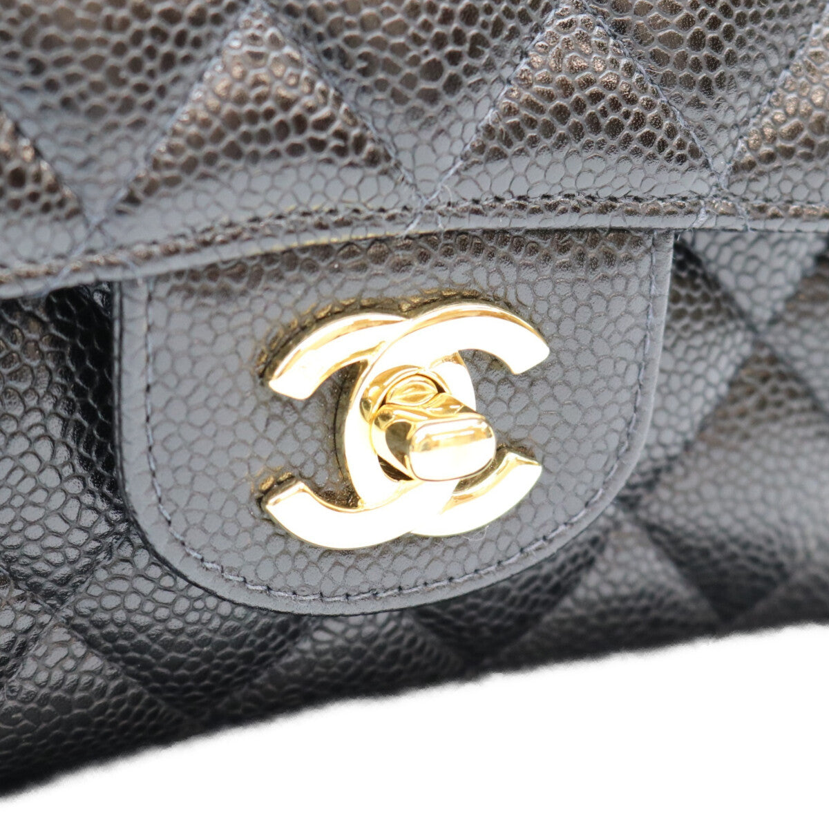 CHANEL シャネル 10番 A01112 黒 内黒 キャビア GP金具 マトラッセ25 ショルダーバッグ ショルダーバッグ