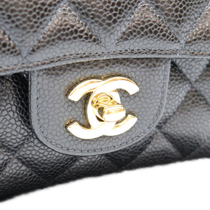 CHANEL シャネル 10番 A01112 黒 内黒 キャビア GP金具 マトラッセ25 ショルダーバッグ ショルダーバッグ