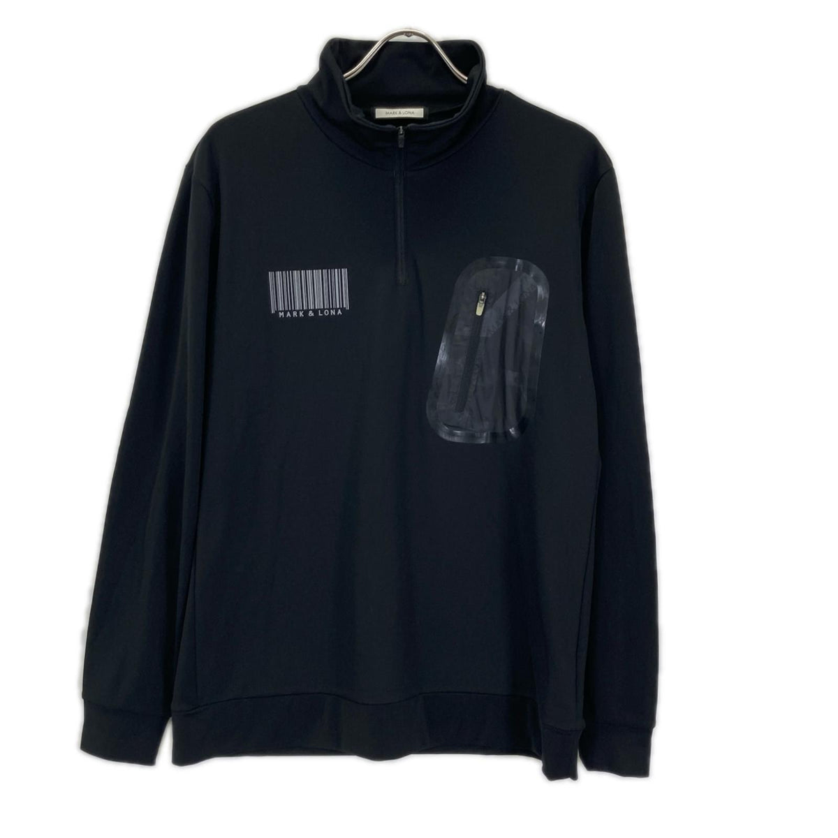 MARK&LONA マークアンドロナ 19AW ブラック ハーフジップ ジャージー ロンT トップス トップス