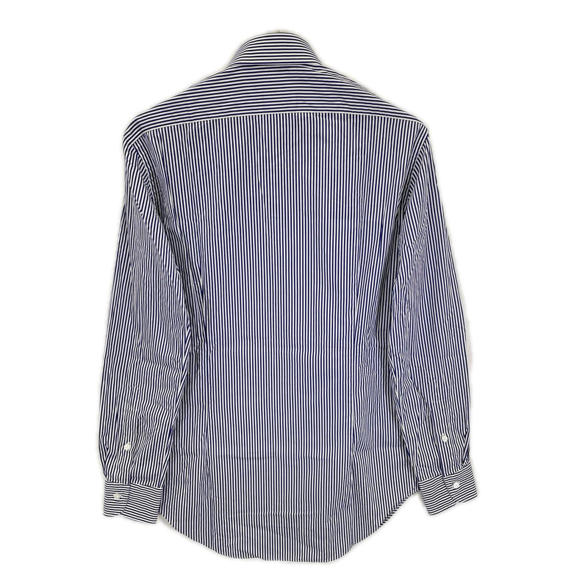 Maker's Shirt鎌倉 Maker's Shirt鎌倉 ネイビー THOMAS MASONブロードクロス(ポプリン) ストライプ シャツ トップス