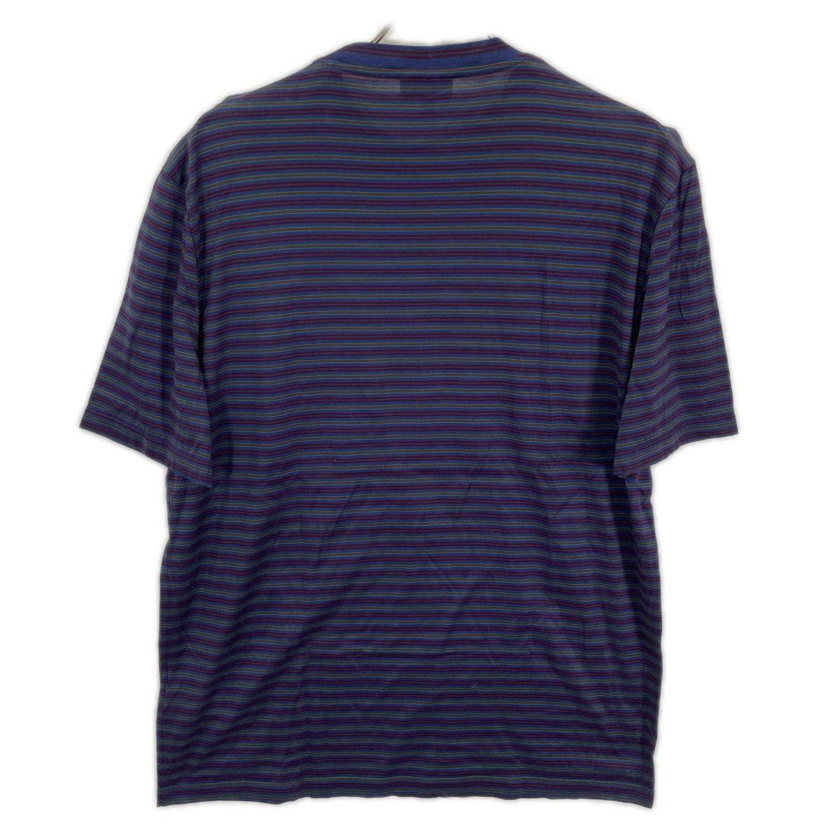 LANVIN ランバン RMJE0014A19/2439 ミッドナイトブルー ボーダー ポケット Tシャツ トップス