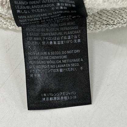 BALENCIAGA バレンシアガ 19年 578129 TEVA5 グレー 総柄 ランダムロゴ ジップアップパーカー トップス