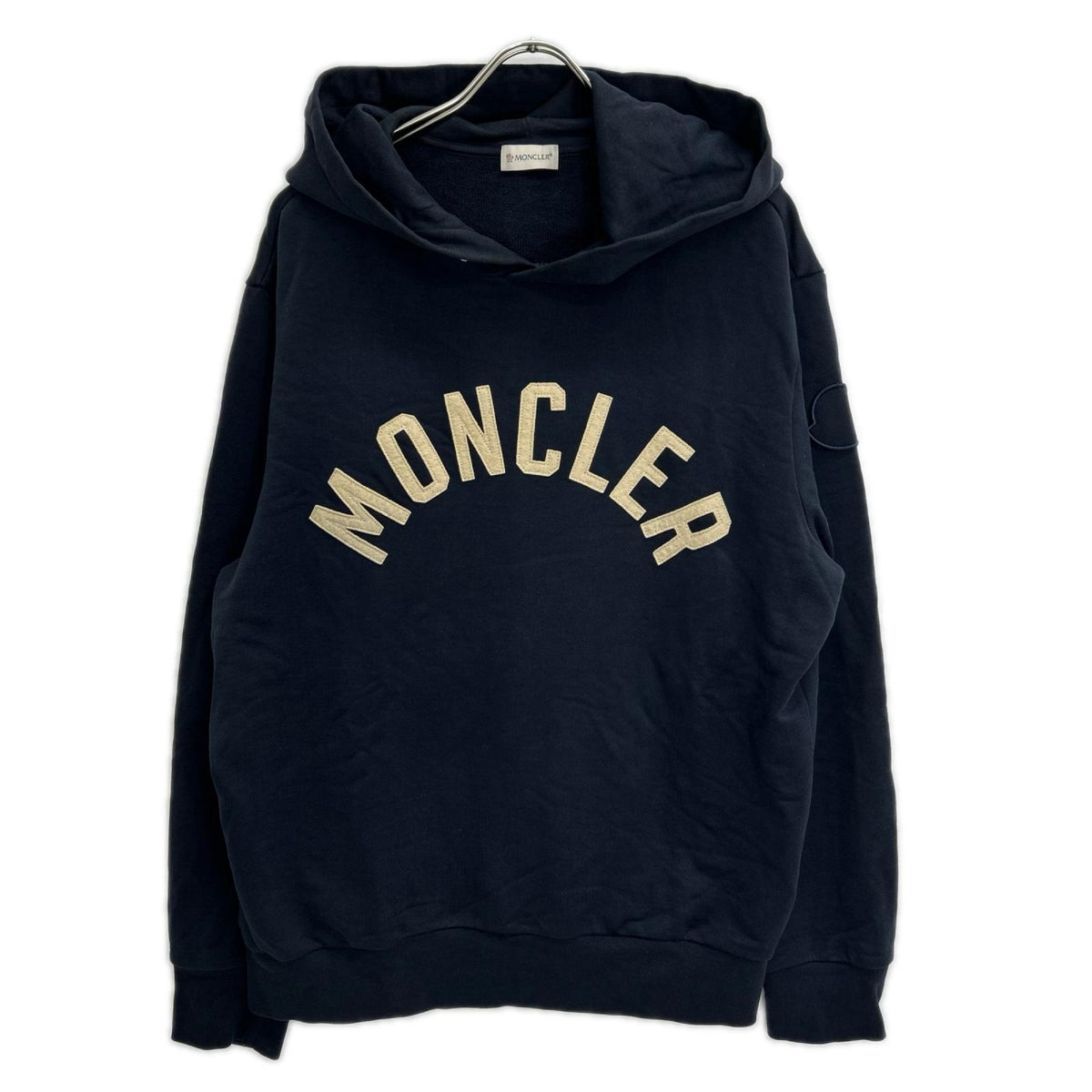 MONCLER モンクレール 20年 H20918G00050 ネイビー ロゴ フード パーカー トップス
