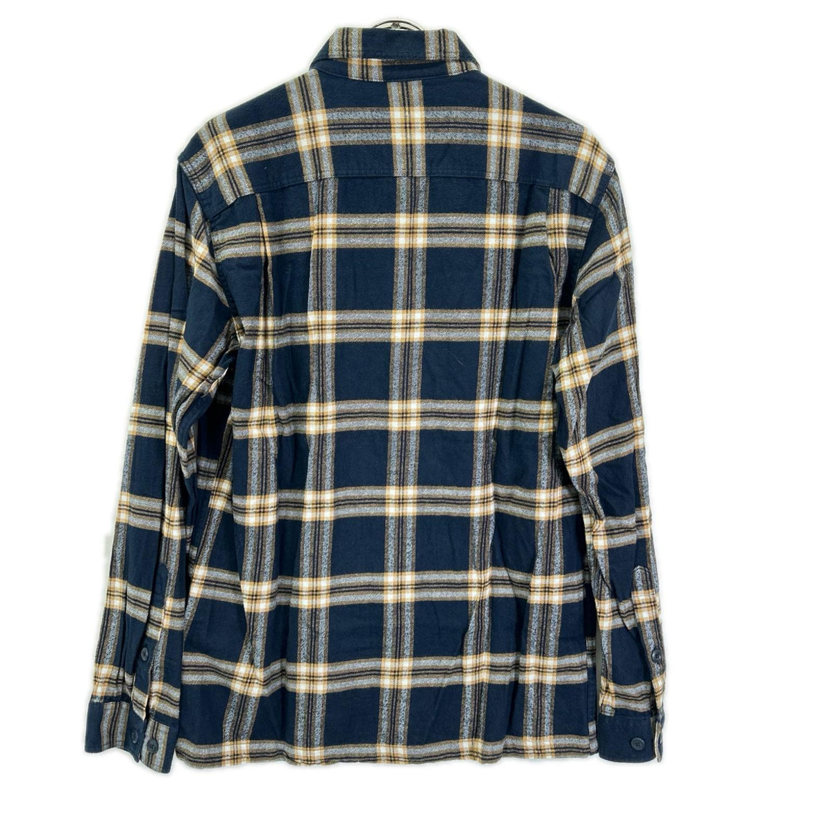 Patagonia パタゴニア 42400 ブルー チェック ロングスリーブ ミッドウェイト フィヨルド フランネルシャツ トップス