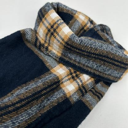 Patagonia パタゴニア 42400 ブルー チェック ロングスリーブ ミッドウェイト フィヨルド フランネルシャツ トップス