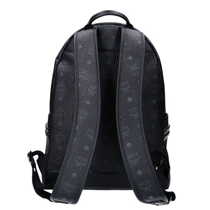 MCM エムシーエム 新品同様 MMK6SVE38BK001 ヴィセトス サイドスタッズ バックパック リュック バックパック