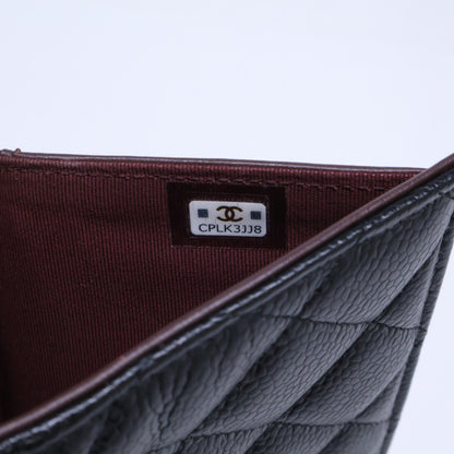 CHANEL シャネル AP0232 キャビアスキン マトラッセ ミディアム フラップ ウォレット 3つ折り財布 三つ折り財布（小銭入れあり）