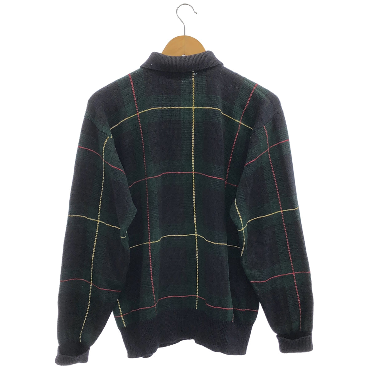 POLObyRalphLauren ポロラルフローレン グリーン コットン タータンチェック ニット ポロシャツ トップス