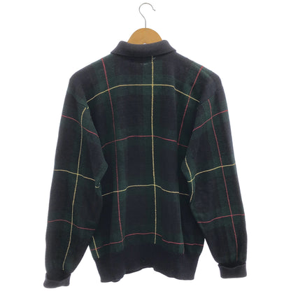 POLObyRalphLauren ポロラルフローレン グリーン コットン タータンチェック ニット ポロシャツ トップス