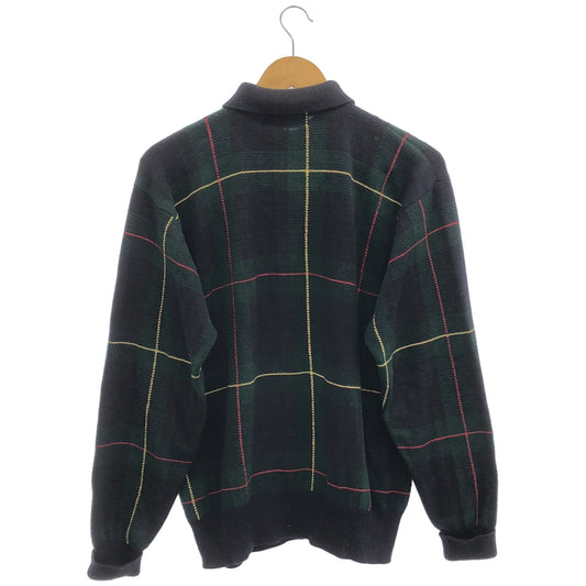 POLObyRalphLauren ポロラルフローレン グリーン コットン タータンチェック ニット ポロシャツ トップス