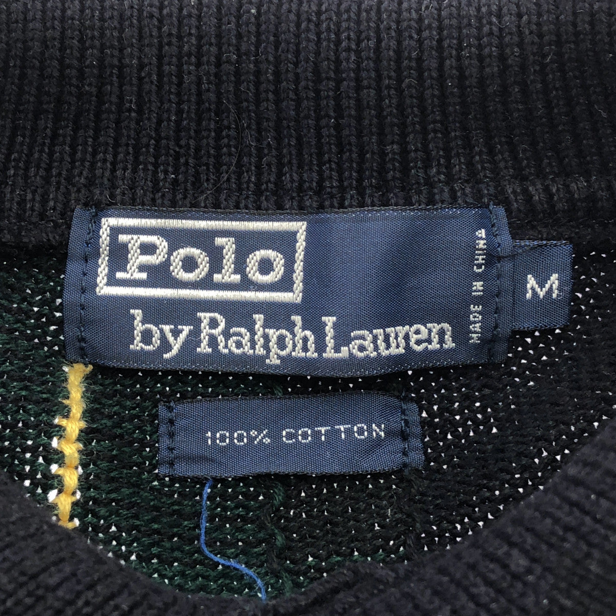 POLObyRalphLauren ポロラルフローレン グリーン コットン タータンチェック ニット ポロシャツ トップス