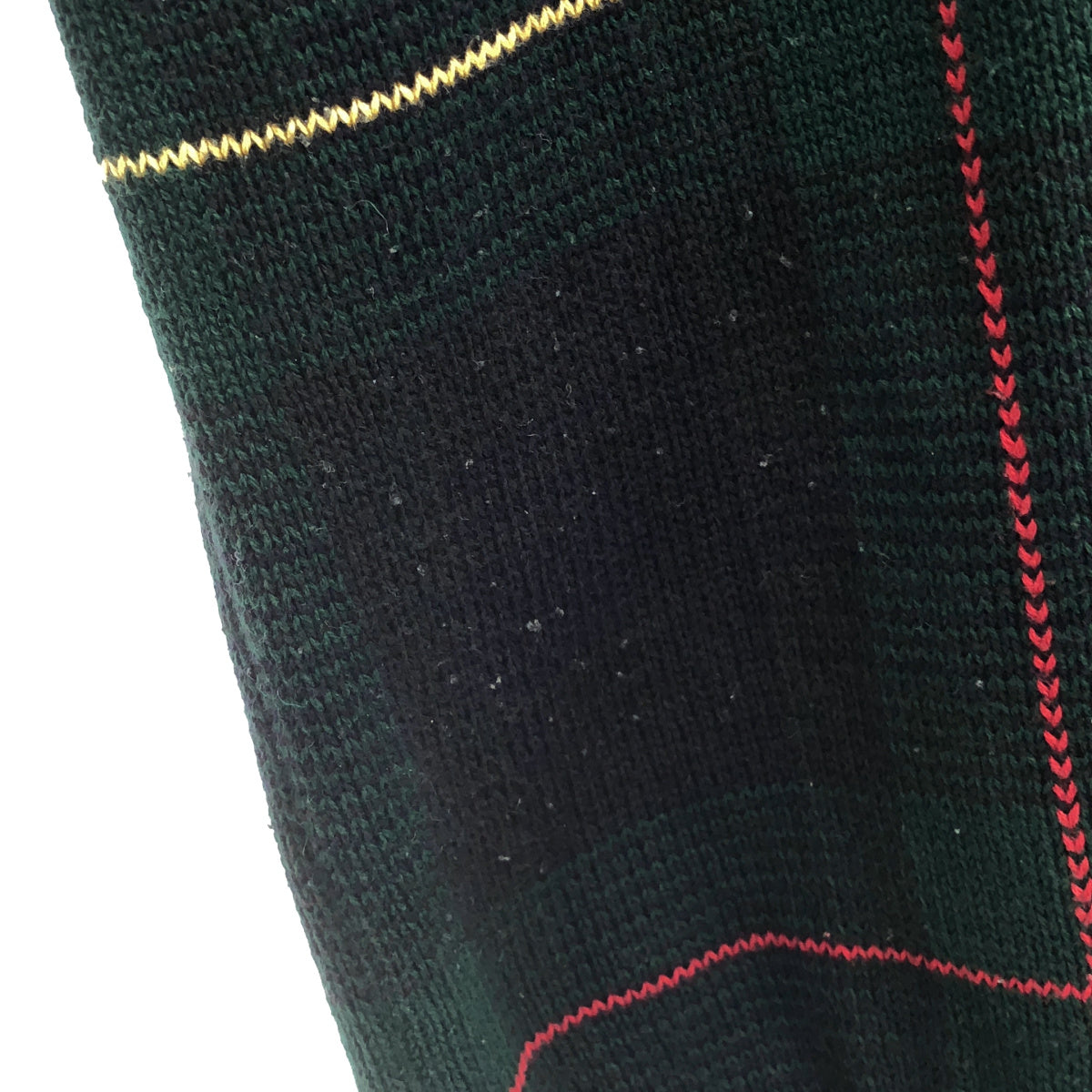 POLObyRalphLauren ポロラルフローレン グリーン コットン タータンチェック ニット ポロシャツ トップス