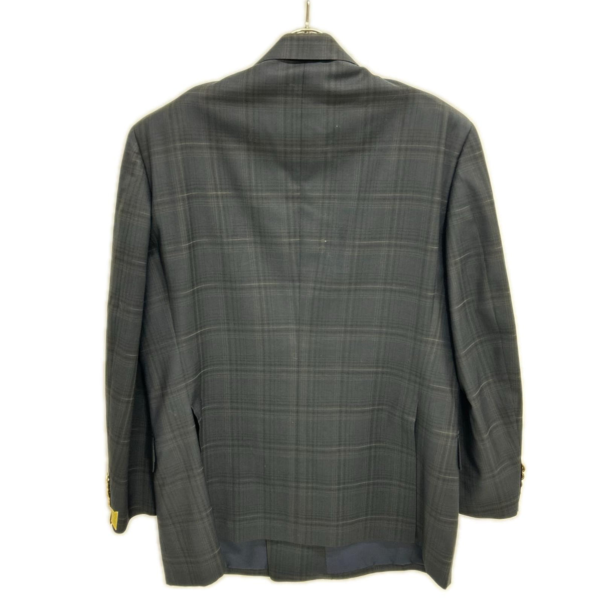 Burberry's バーバリーズ ネイビー チェック ウールモヘア ダブル ブレザー ジャケット ジャケット