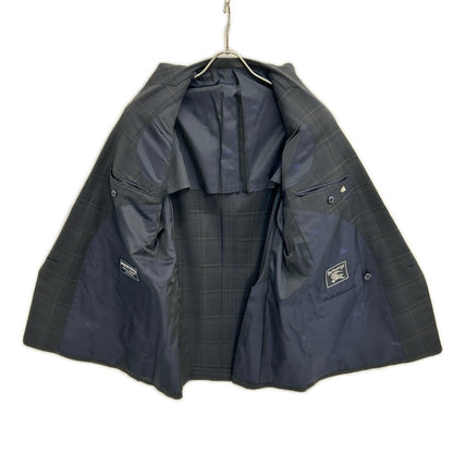 Burberry's バーバリーズ ネイビー チェック ウールモヘア ダブル ブレザー ジャケット ジャケット