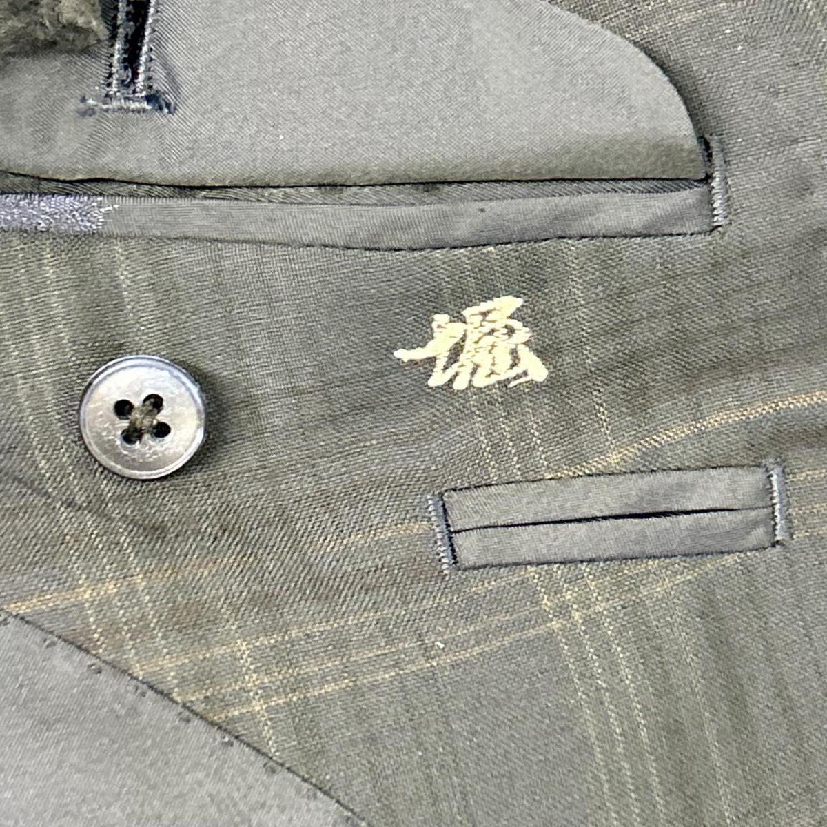 Burberry's バーバリーズ ネイビー チェック ウールモヘア ダブル ブレザー ジャケット ジャケット