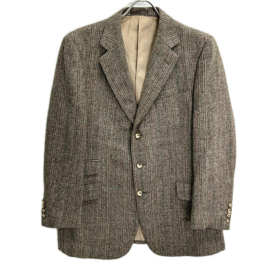 Burberry's バーバリーズ グレー チェック ツイード シングル ジャケット スーツ スーツ セットアップ