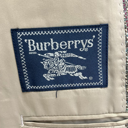 Burberry's バーバリーズ グレー チェック ツイード シングル ジャケット スーツ スーツ セットアップ