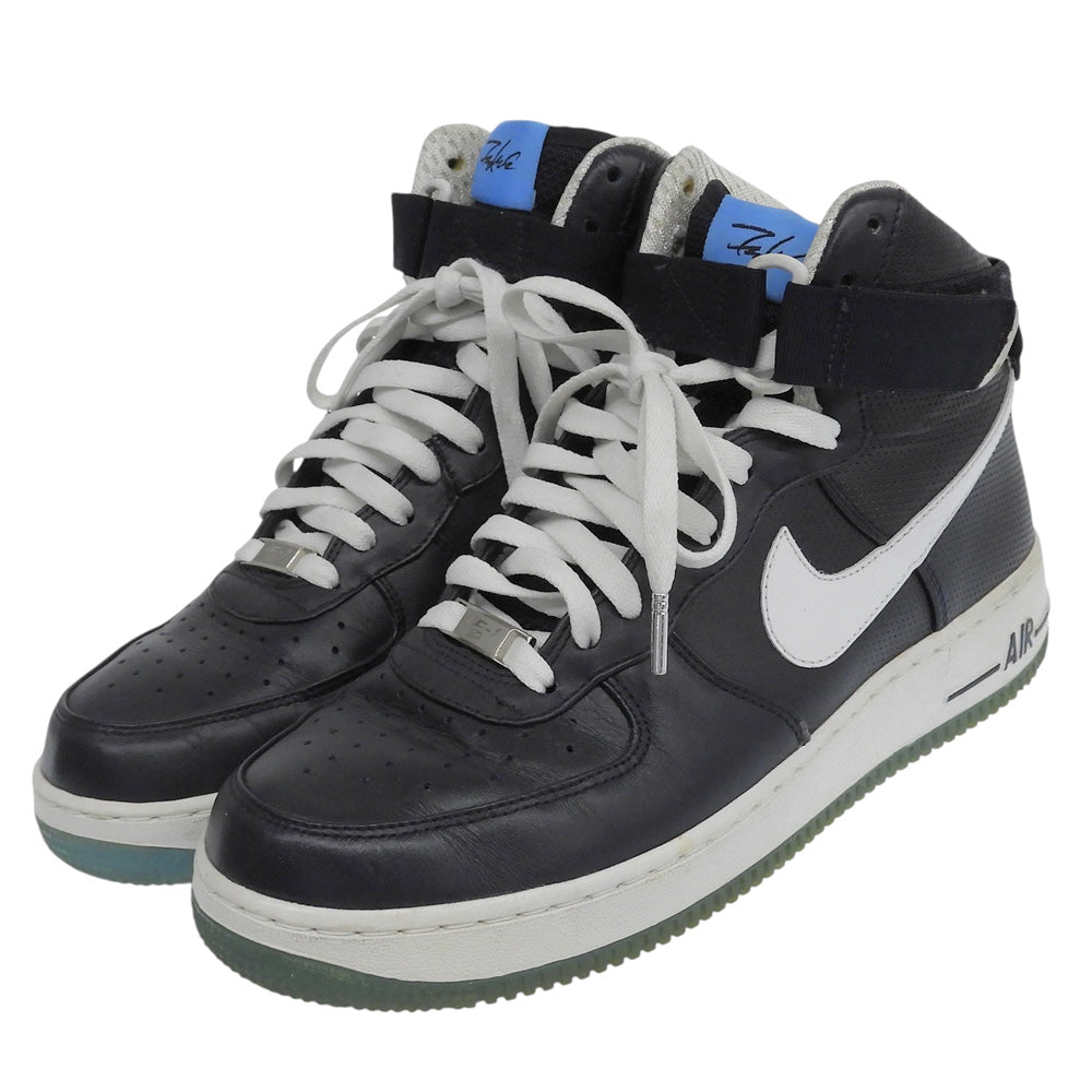 NIKE ナイキ Air Force 1 High Dark Obdisian スニーカー シューズ メンズ ネイビー 26.5cm 386161-400 シューズ