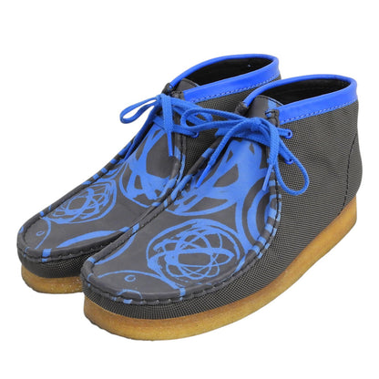Clarks クラークス コーデュラナイロン ワラビー シューズ メンズ ブラック/ブルー UK 9 G シューズ
