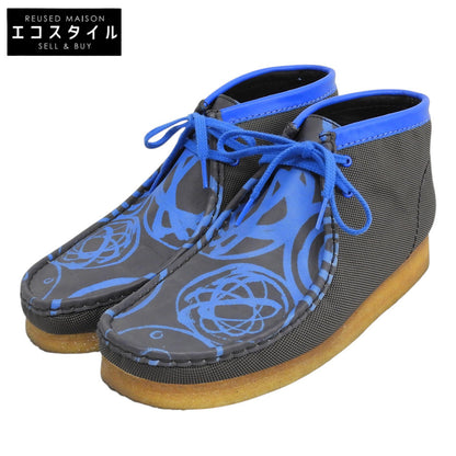 Clarks クラークス コーデュラナイロン ワラビー シューズ メンズ ブラック/ブルー UK 9 G シューズ