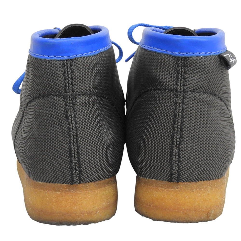 Clarks クラークス コーデュラナイロン ワラビー シューズ メンズ ブラック/ブルー UK 9 G シューズ