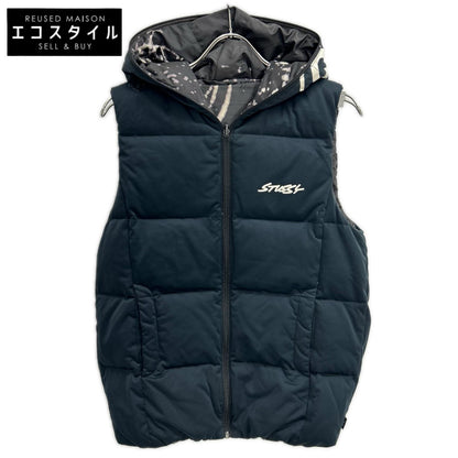 stussy ステューシー DFL-3980ST ×DESCENTE ネイビー リバーシブル ダウンベスト ベスト