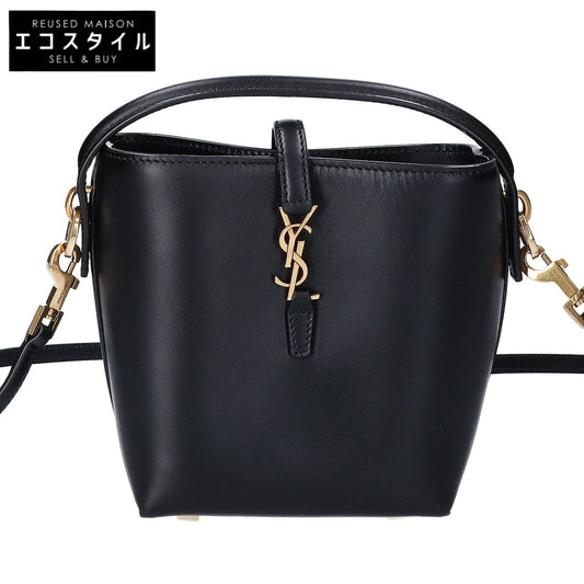 SAINT LAURENT PARIS サンローランパリ 新品同様 BRS765870 0824 LE 37 スモール シャイニーレザー 2WAYハンドバッグ ショルダーバッグ