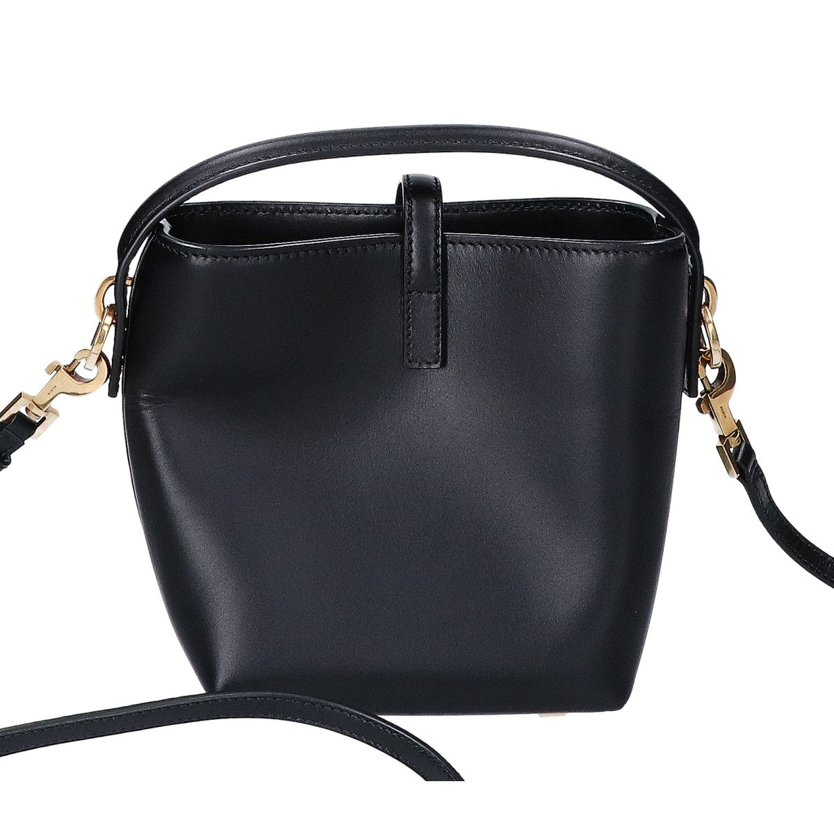 SAINT LAURENT PARIS サンローランパリ 新品同様 BRS765870 0824 LE 37 スモール シャイニーレザー 2WAYハンドバッグ ショルダーバッグ