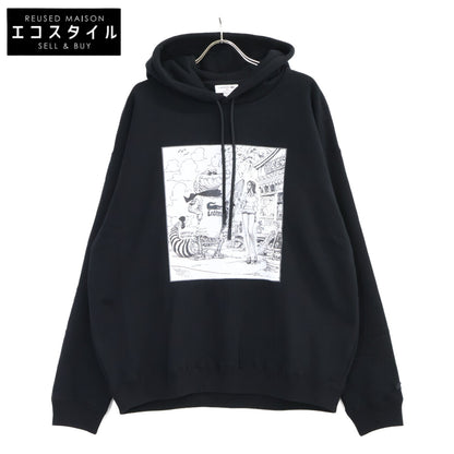 Lacoste ラコステ SH5234-99 xONE PIECE ブラック Front Cover Print Hoodie トップス