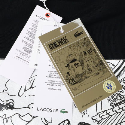 Lacoste ラコステ SH5234-99 xONE PIECE ブラック Front Cover Print Hoodie トップス