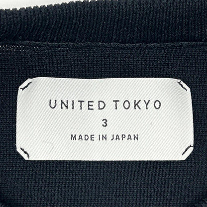 UNITED TOKYO ユナイテッドトウキョウ 132230004 ネイビー ミラノリブ ストレッチニット プルオーバー トップス