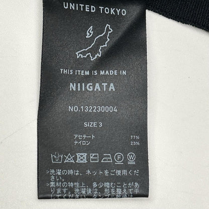 UNITED TOKYO ユナイテッドトウキョウ 132230004 ネイビー ミラノリブ ストレッチニット プルオーバー トップス