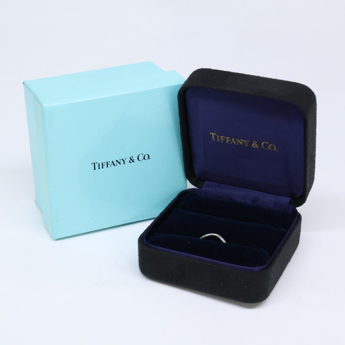 TIFFANY&Co. ティファニー PT950 エルサ・ペレッティ カーブド バンドリング ダイヤモンド リング 指輪