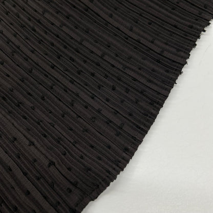 UNTITLED アンタイトル 153-55700 ブラック 華やか シアー感 ドットジャガード ワンピース ワンピース