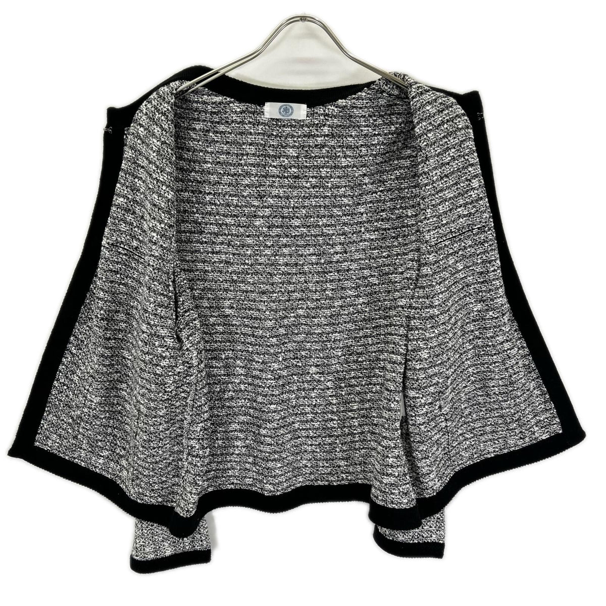 J.PRESS ジェイプレス KRGTGS0015 ホワイト×ブラック TWEED ニット ジャケット ジャケット