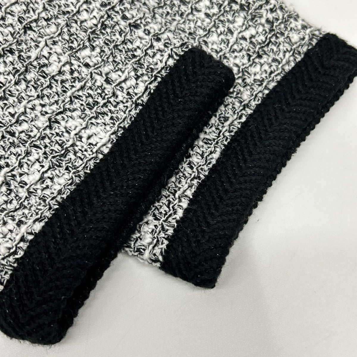 J.PRESS ジェイプレス KRGTGS0015 ホワイト×ブラック TWEED ニット ジャケット ジャケット