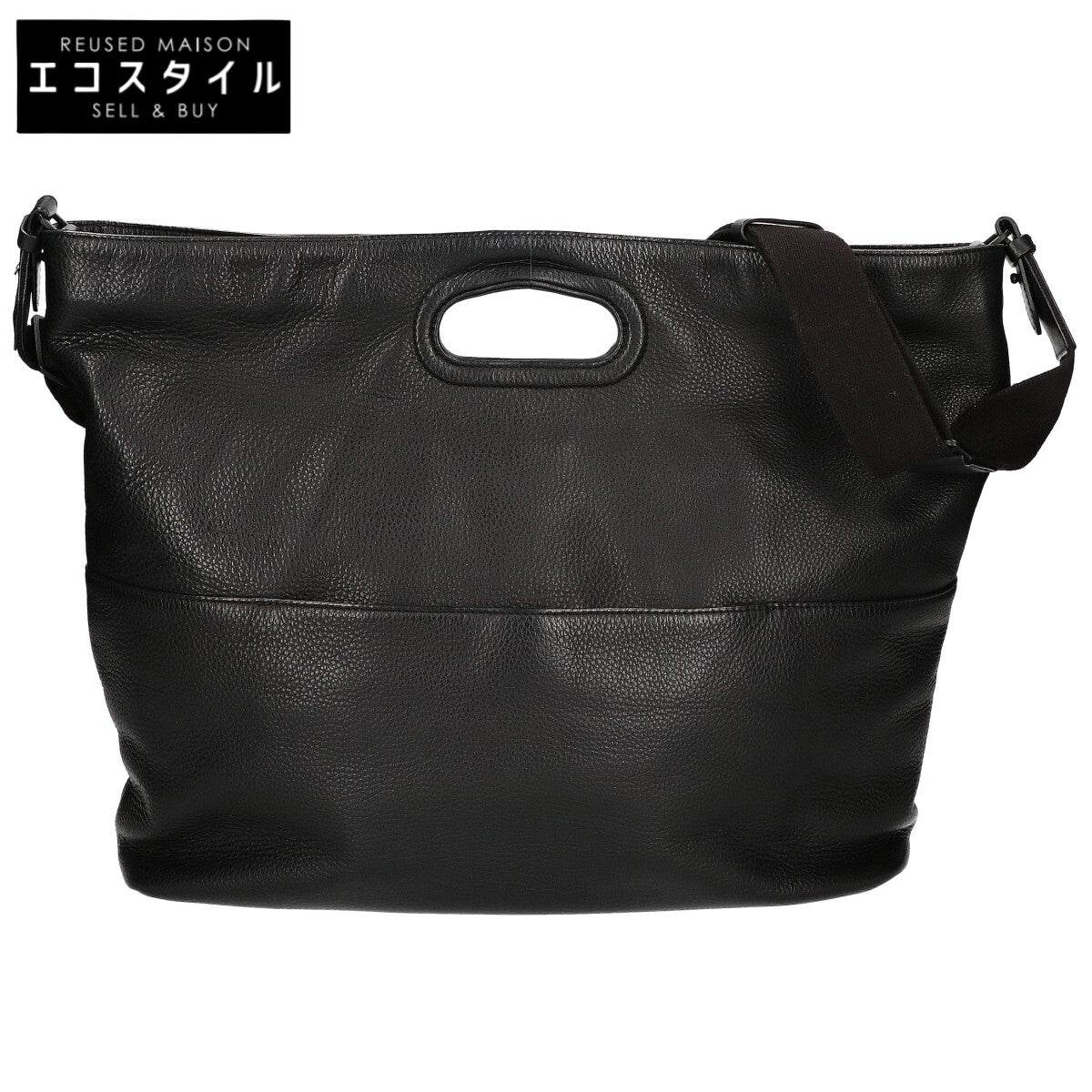 agnes b アニエスベー RAS07-02 レザー スクエア 2WAYショルダー トートバッグ